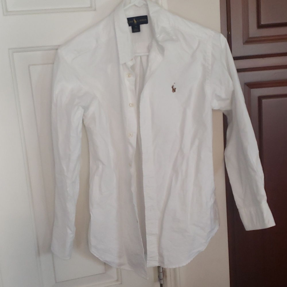 Ralph Lauren white button up shirt